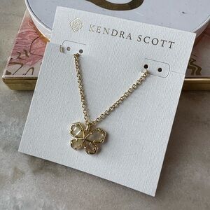 Kendra Scott Mae Butterfly Pendant - Gold Abalone